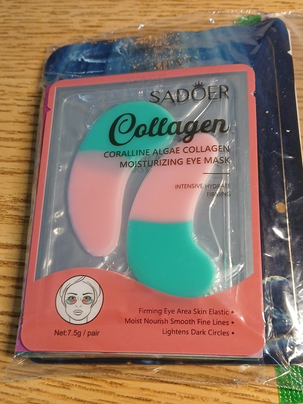NWOT 7PC Algae Seaweed Salmon Mask Bundle 2 Mask/2 Lip/2 Eye/1 Spa Headband
